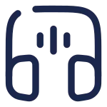 Headphones Square Sound SVG Icon